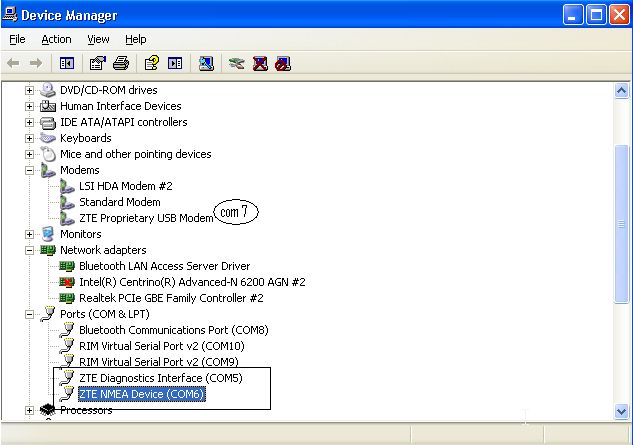 com port device manager