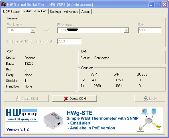 HW Virtual Serial Port - HW VSP3 (Admin access)_2012-01-25_10