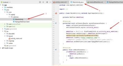 android studio intent webview a new activity