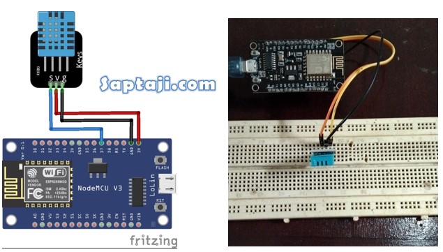 How To Measure Air Humidity And Temperature With DHT11 Sensor Using ...